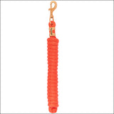 5/8" X 8' Weaver Polypropylene Soft Lead Rope W/ Solid Brass 225 Snap Orange