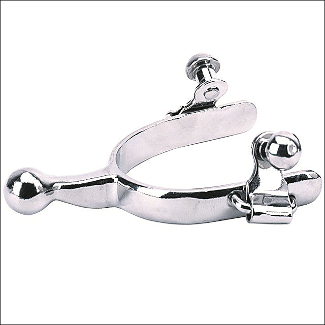 Childrens 21St Century Horse Riding Nickel Spurs 1 1/2" Shank Band - Uhorse