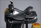 HILASON Western Horse Saddle American Leather Ranch Roping Trail Black | Hand Tooled Wade & For Horses