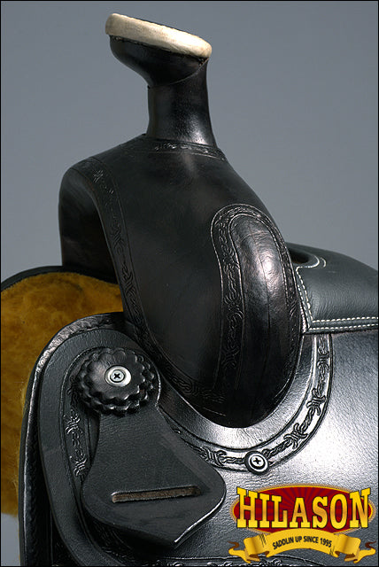 Hilason Western Saddle Repair Leather Latigo Carrier Black
