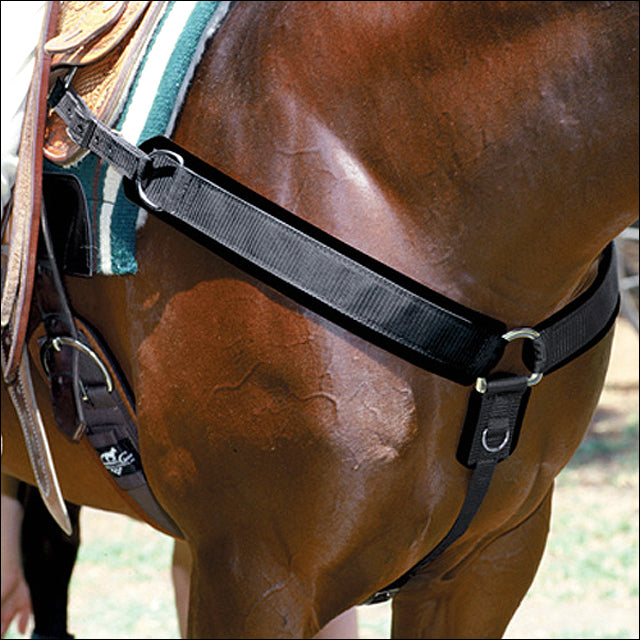 Professionals Choice Equine Neoprene Breast Collar (Universal Size, Black)