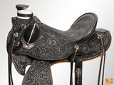 HILASON Western Horse Wade Saddle American Leather Ranch Roping Antique Black | Hand Tooled & For Horses