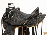 HILASON Western Horse Wade Saddle American Leather Ranch Roping Antique Black | Hand Tooled & For Horses