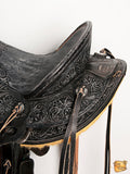 HILASON Western Horse Wade Saddle American Leather Ranch Roping Antique Black | Hand Tooled & For Horses