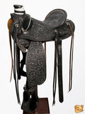 Hilason Western Horse Wade Saddle American Leather Ranch Roping Antique Black