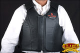 Bull Riding Vest Hilason Leather Bareback Pro Rodeo Bull