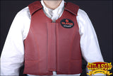 Bull Riding Vest Hilason Leather Bareback Pro Rodeo Bull