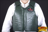 Bull Riding Vest Hilason Leather Bareback Pro Rodeo Bull