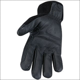 Heritage Trainer Horse Riding Stretchable Goatskin Leather Gloves Black