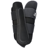 Black nylon horse leg boots with velcro straps - Uhorse