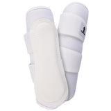 White nylon horse leg boots with fleece lining - Uhorse