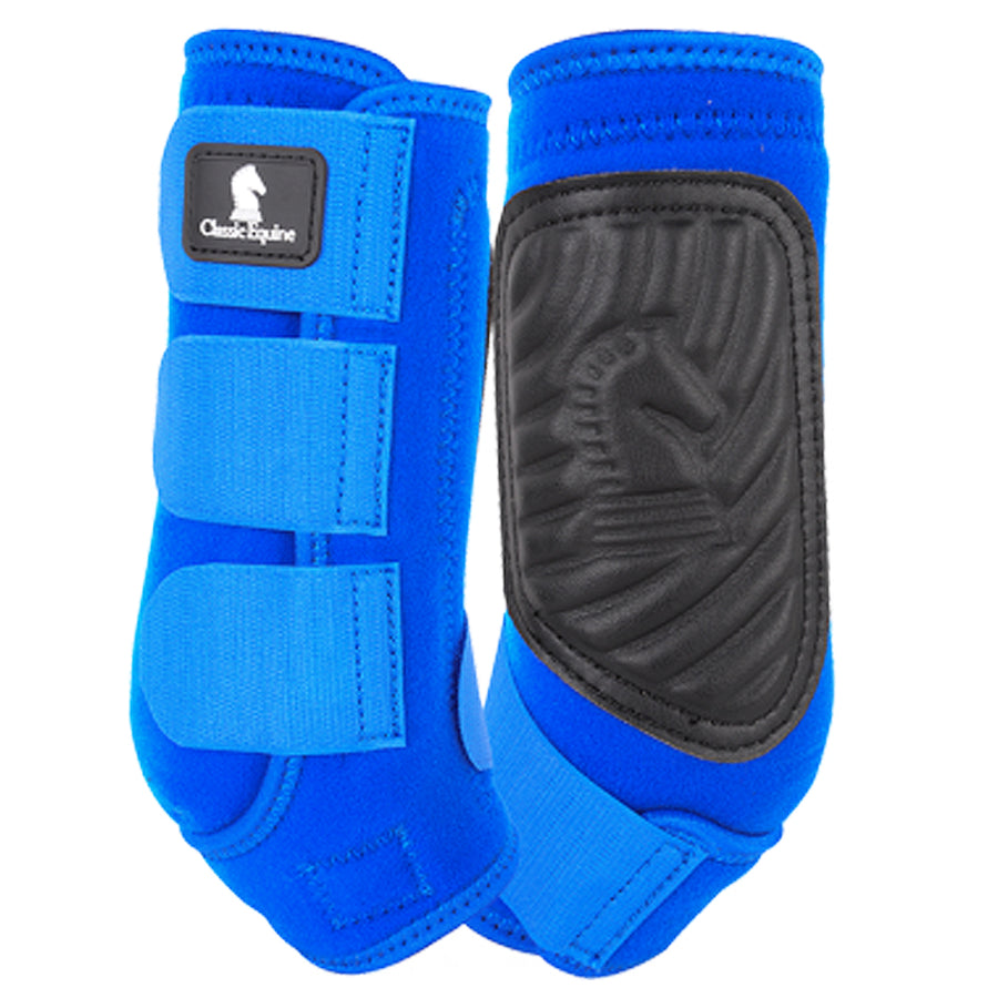 Large Classic Equine Classicfit Neoprene H. Hind Leg Boots Pair Blue – by Hilason – Cowboy and equestrian accessories