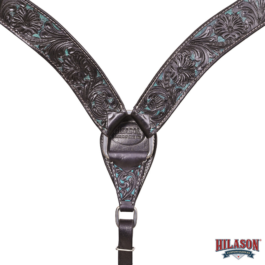 HILASON Western Horse Headstall Breast Collar Set Tack Genuine American Leather | For Horses Headstalls