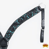 HILASON Western Horse Headstall Breast Collar Set Tack Genuine American Leather