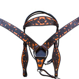 HILASON Western Horse Headstall Breast Collar Set Tack American Leather - Uhorse