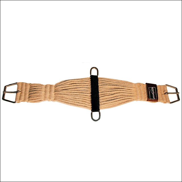 34" Reinsman Roper Mohair H. C" Girth Natural W/ Stainless Steel by Hilason – Cowboy and equestrian accessories