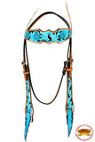 Bride (Headstall) Western En Cuir Américain HILASON - Couleur Bride (Headstall) Western En Cuir Américain HILASON - Couleur