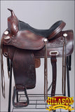 18 in western horse saddle american leather treeless trail pleasure