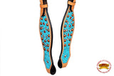 HILASON Western Horse One Ear Headstall Bridle American Leather Crocodile | for Horses Headstalls