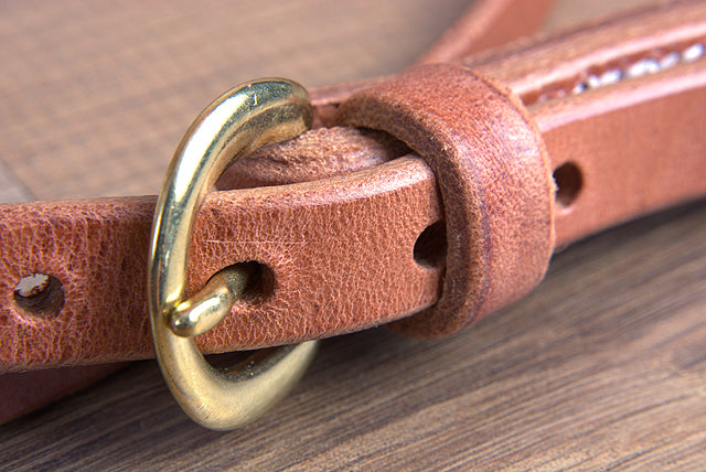 3/4" Hilltop Hermann Oak Harness Leather Snap Cheeks Horse Browband Headstall