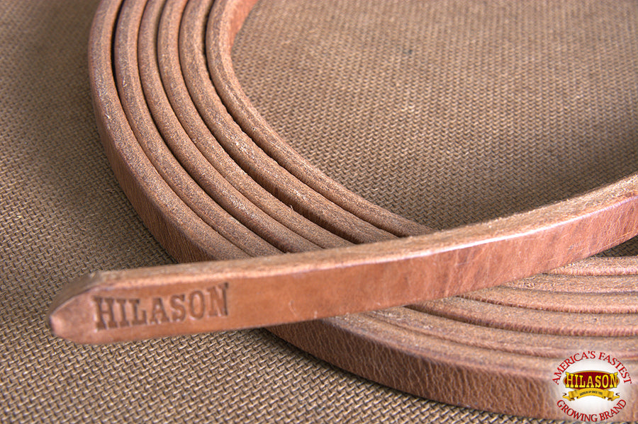 HILASON Western Horse Leather Split Reins - Hoak 1/2 X 8 Waterloop | Rein For