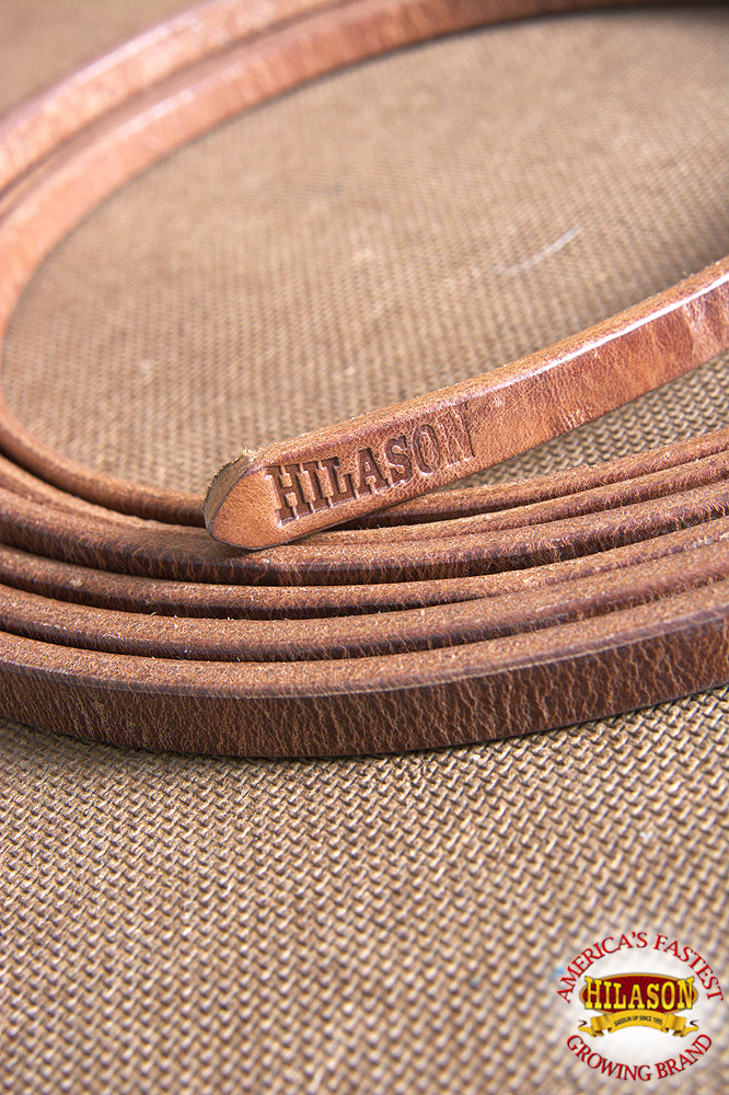 HILASON Western Horse Leather Split Reins - Hoak 1/2 X 8 Waterloop | Rein For