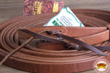 Hilason Leather Horse Split Reins Water Loops Tie Laces