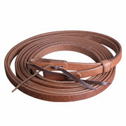 Hilason Leather Horse Split Reins Water Loops Tie Laces