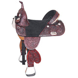 Western Horse Saddle Treeless Trail Barrel Leather Hilason - Uhorse