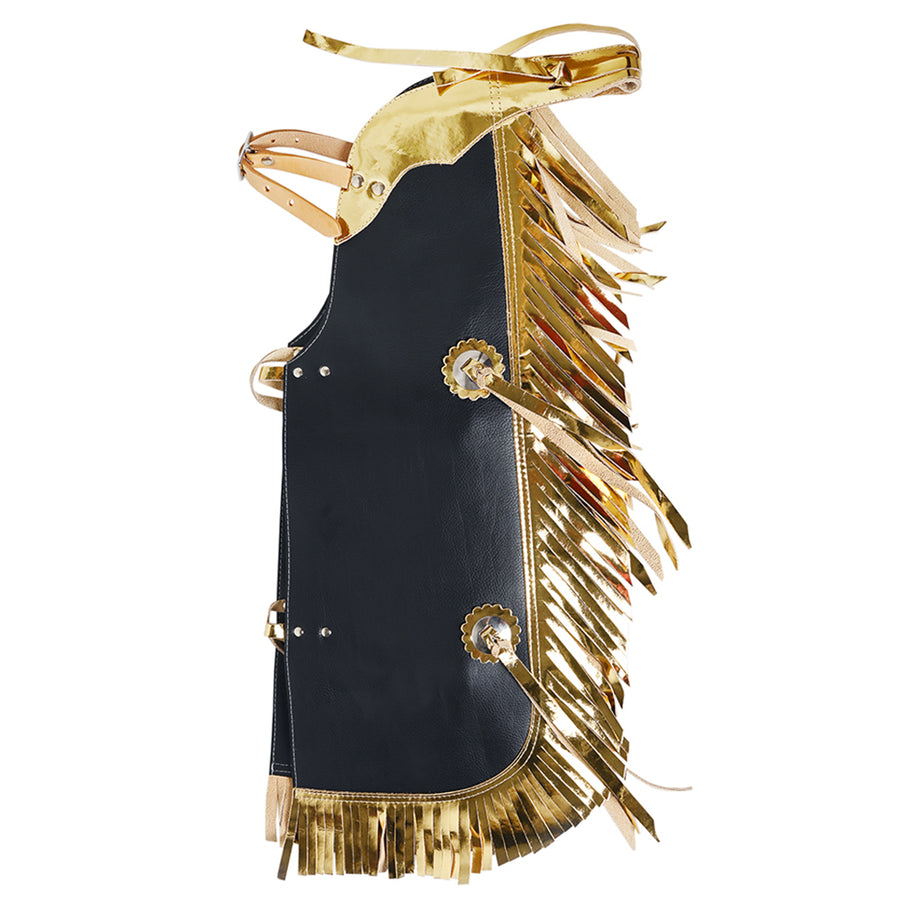 Hilason Pro Rodeo Bull Riding Kids Junior Youth Chaps Western Leather - Uhorse