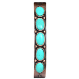 Loulabelle Copper Turquoise Cuff Bracelet Ladies Turquoise Colered Stone