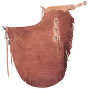 HILASON Bull Riding Chinks Handcrafted Working Genuine Leather Brown | Handmade Chaps Western for Adults Hand Tooled Adult