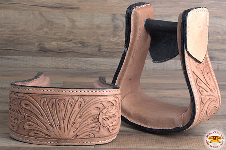 HILASON Horse Western Saddle Stirrup Leather Stirrups Pair | Equestrian Riding Roping