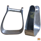 Horse Western Saddle Stirrup Tack Aluminum Roper Angled Stirrups Hilason