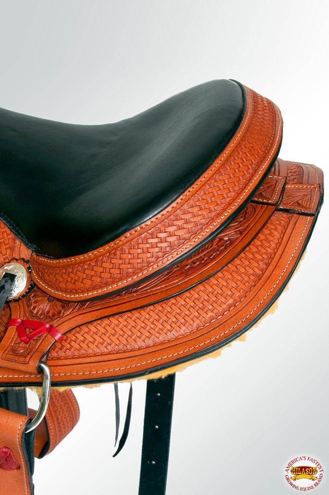 Hilason Gaited Western Trail Pleasure Endurance Horse American Leather Saddle