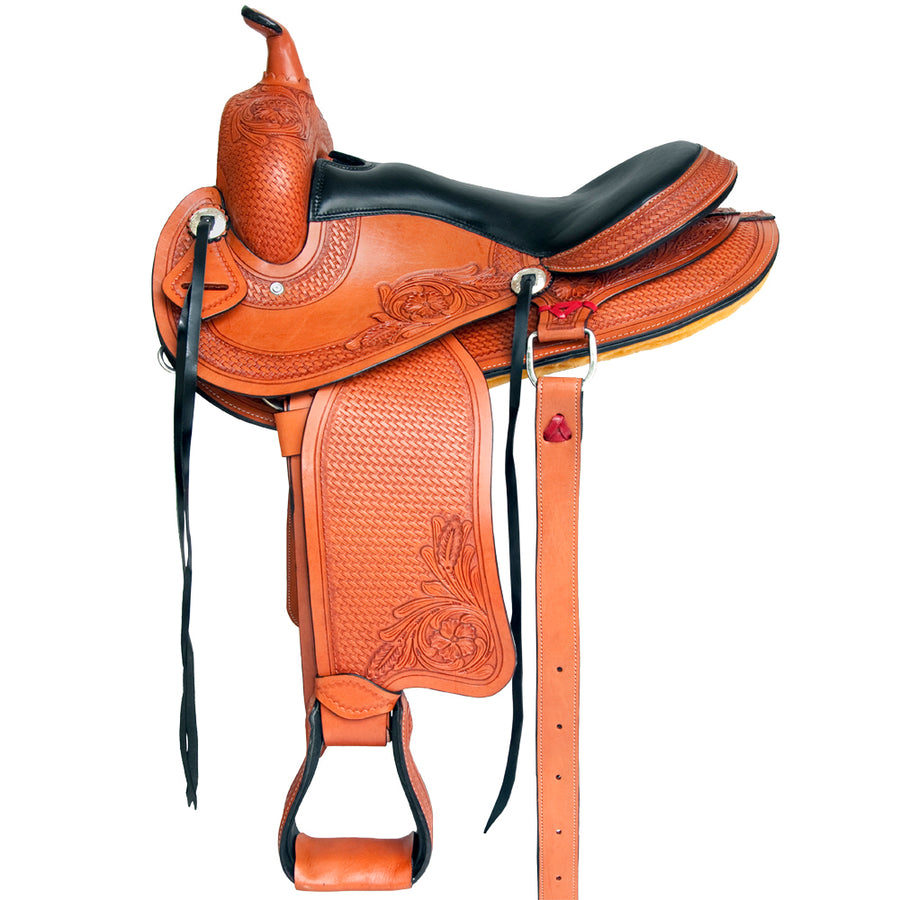 Hilason Gaited W. Trail Pleasure Endurance H. American Leather Saddle by Hilason – Cowboy and equestrian accessories