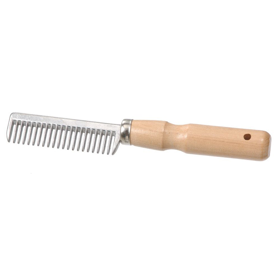 Tough 1 Manes & Tail Comb W/Natural Wood Handle Better Grip by Hilason – Cowboy and equestrian accessories