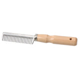 Tough 1 Manes & Tail Comb W/Natural Wood Handle Better Grip