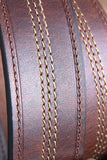 John Deere Men's 38MM Top-Grain Leather Belt Triple-Stitched Durable Brown Belt