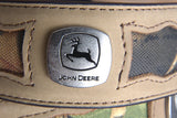 44" John Deere Crazyhorse Mens Leather W/ Logo Belt With Camo Inserts Tan