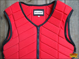 HILASON Equestrian Horse Vest Safety Protective Vest Adult Eventing Red