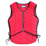 HILASON Equestrian Horse Vest Safety Protective Vest Adult Eventing Red