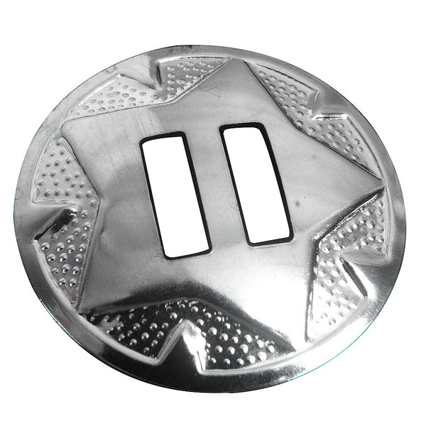 Hilason Western Horse Tack Malleable Iron Center Bar Nickel Plated Buckle - Uhorse