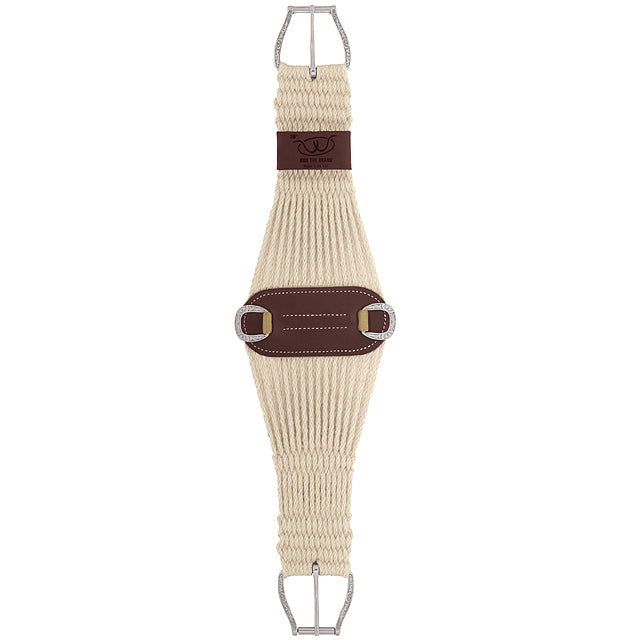 30" 100% Mohair 27 Strand Roper Girth Cinch With Jeremiah Watt Hardware - Uhorse