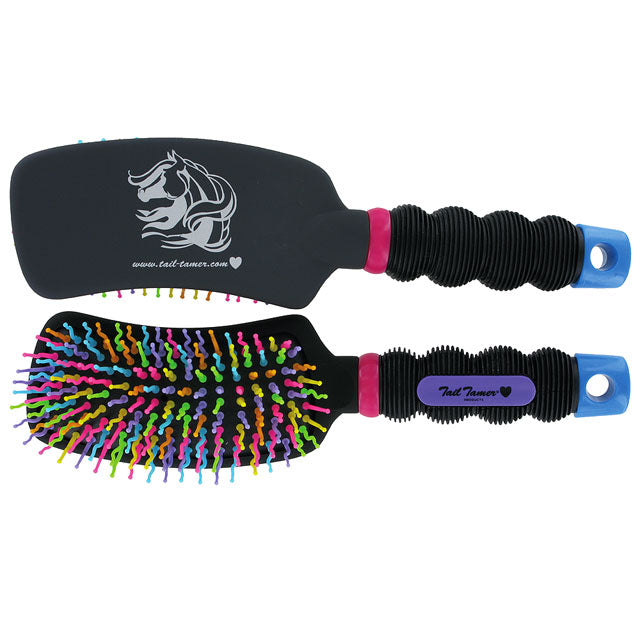 Professional Choice Western Tack Horse Tail Tamer Brush Rainbow - Uhorse