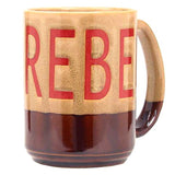 M&F Western Rebel Text Two Tone Ceramic Coffee Mug 16Oz