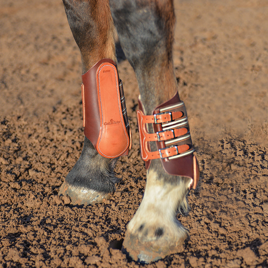 Leather Front Splint Boot