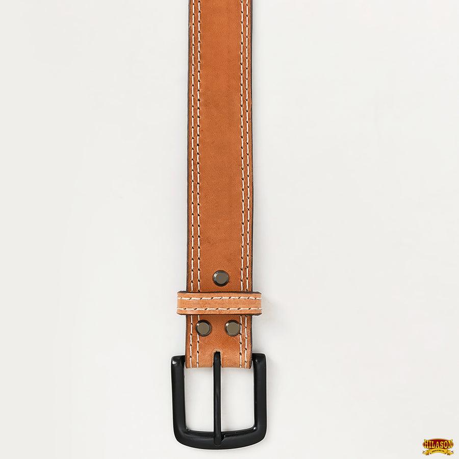 HILASON Western Genuine Leather Belt for Men Women Cowboy Cowgirl Handmade Unisex Full Grain Heavy Duty Jeans