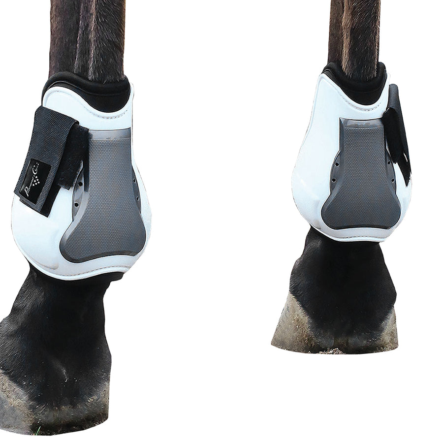 Professionals Choice Boots Flexor Tendon Open Front M Rear White Asrb by Hilason – Cowboy and equestrian accessories