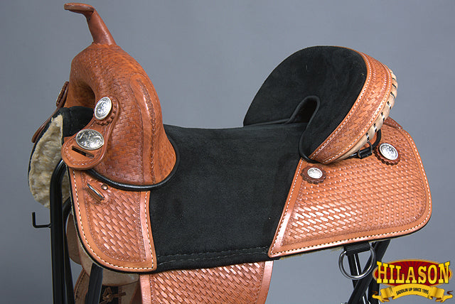 Hilason Western Horse Treeless Trail Barrel Saddle American Leather